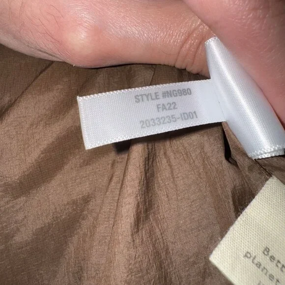 NWT Madewell NWL (Re)sourced Nylon Forage Brown Puffer Vest Women's Small S - Picture 7 of 7